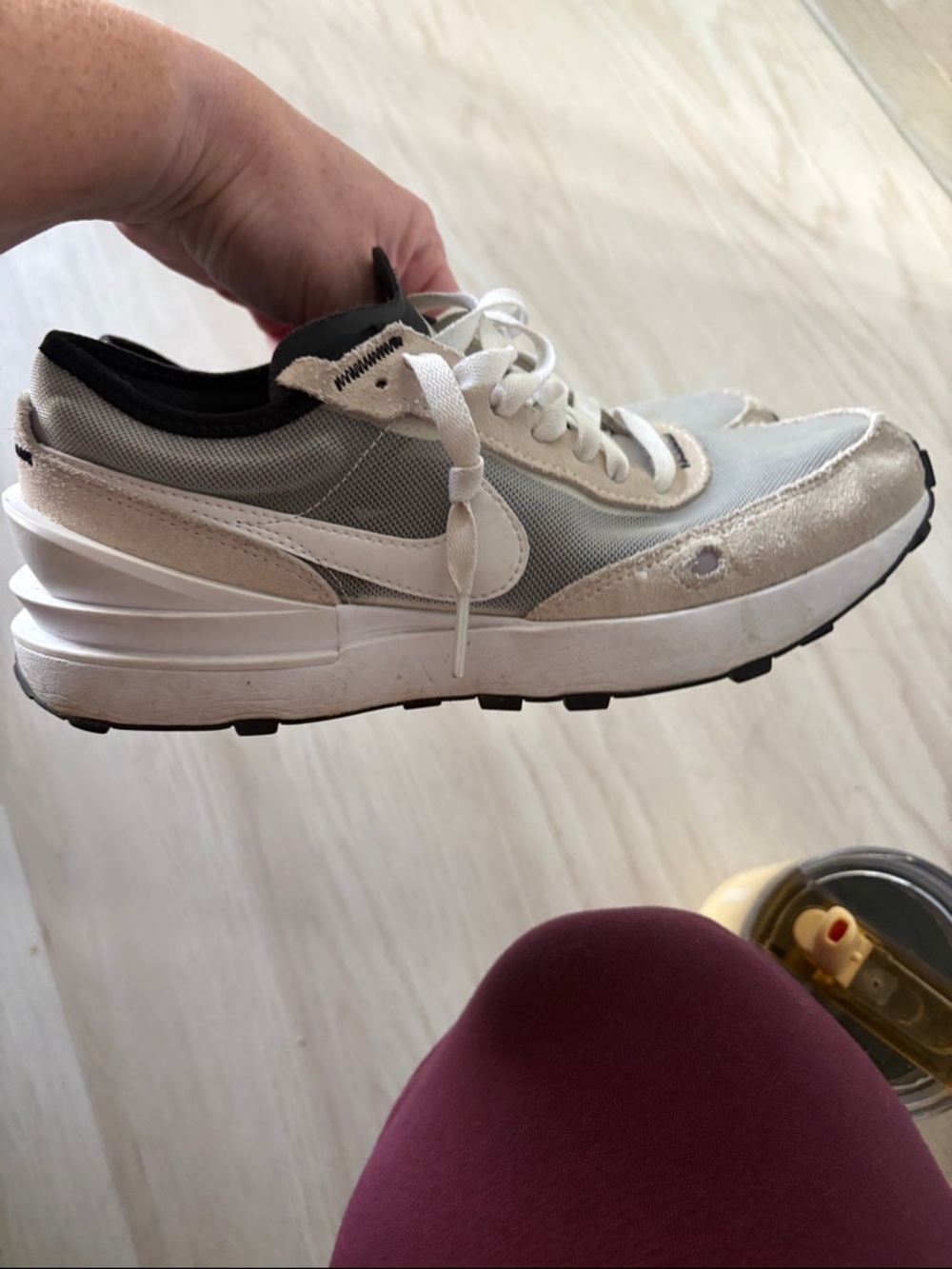 Nike Women’s White and Black Retro Trainer